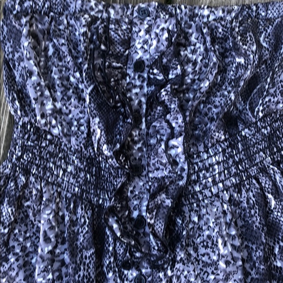 Charlotte Russe Strapless Snake print Halter Top - Picture 2 of 6